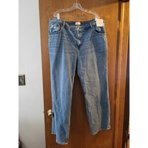 NEW Abercrombie Women’s High‑Rise 90s Relaxed Jeans Straight Leg NWT 22 R